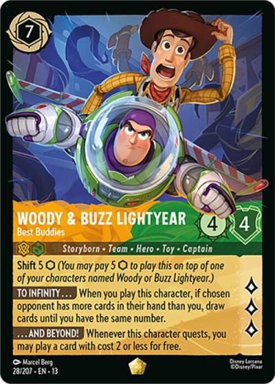 Woody & Buzz Lightyear Best Buddies 28/204 Attack of the Vine! Lorcana card