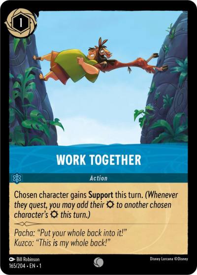Work Together 165/204 The First Chapter Lorcana card