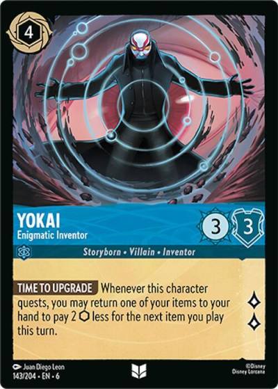 Yokai Enigmatic Inventor 143/204 Azurite Sea Lorcana card
