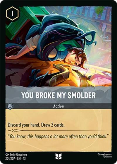 You Broke My Smolder 201/204 Attack of the Vine! Lorcana card