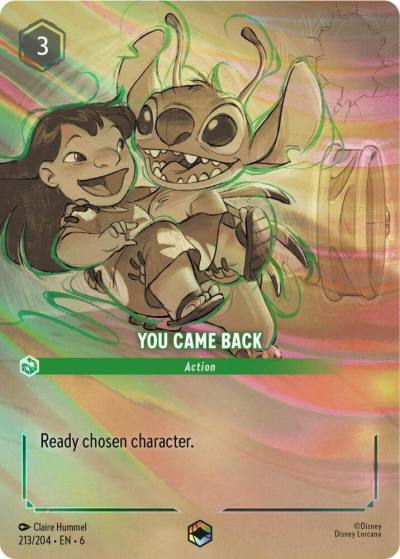 You Came Back Enchanted 213/204 Azurite Sea Lorcana card