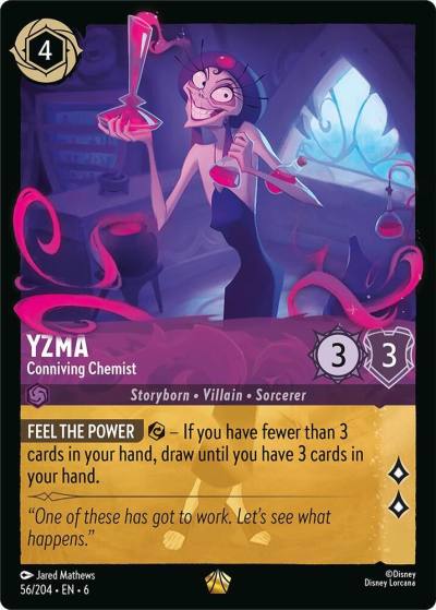 Yzma Conniving Chemist 56/204 Azurite Sea Lorcana card