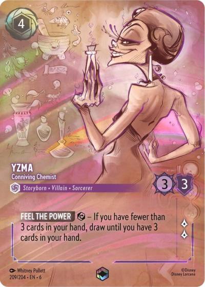 Yzma Conniving Chemist Enchanted 209/204 Azurite Sea Lorcana card