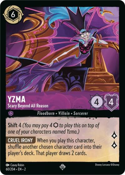 Yzma Scary Beyond All Reason 60/204 Rise of the Floodborn Lorcana card