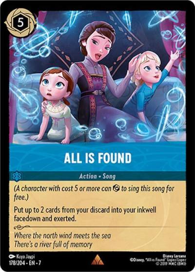 All Is Found 178/204 Archazia's Island Lorcana card