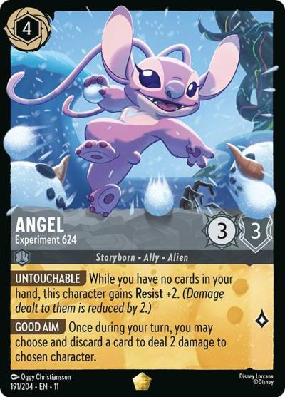 Angel Experiment 624 191/204 Winterspell Lorcana card