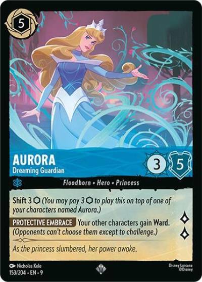 Aurora Dreaming Guardian 153/204 Fabled Lorcana card