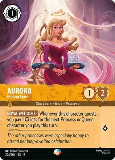 Aurora Holding Court Epic 206/204 Fabled Lorcana card