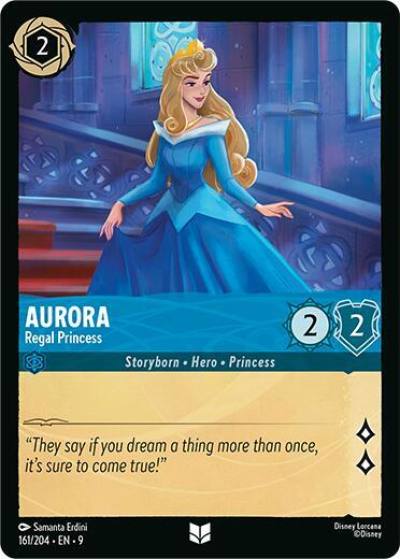 Aurora Regal Princess 161/204 Fabled Lorcana card