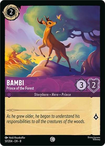 Bambi Prince of the Forest 57/204 Reign of Jafar Lorcana card