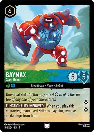 Baymax Giant Robot 104/204 Archazia's Island Lorcana card