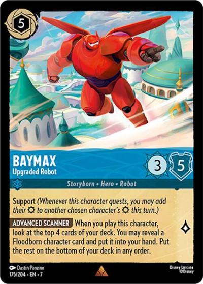 Baymax Upgraded Robot 175/204 Archazia's Island Lorcana card