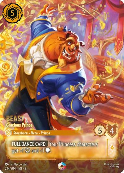 Beast Gracious Prince Enchanted 224/204 Fabled Lorcana card