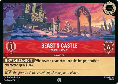 Beasts Castle Winter Gardens 136/204 Winterspell Lorcana card