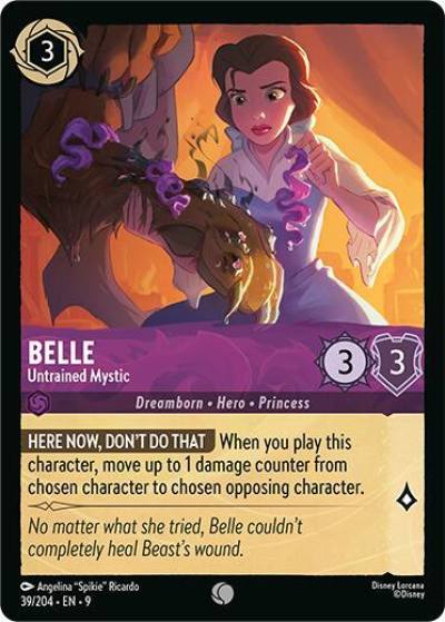 Belle Untrained Mystic 39/204 Fabled Lorcana card