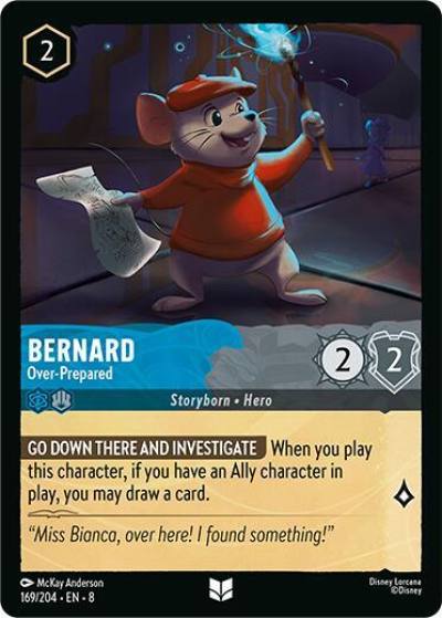 Bernard Over Prepared 169/204 Reign of Jafar Lorcana card
