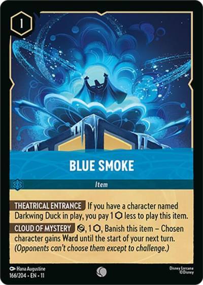 Blue Smoke 166/204 Winterspell Lorcana card