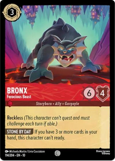 Bronx Ferocious Beast 114/204 Whispers in the Well Lorcana card