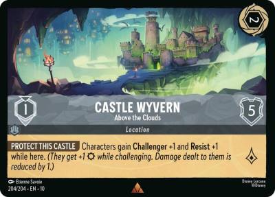 Castle Wyvern Above the Clouds 204/204 Whispers in the Well Lorcana card