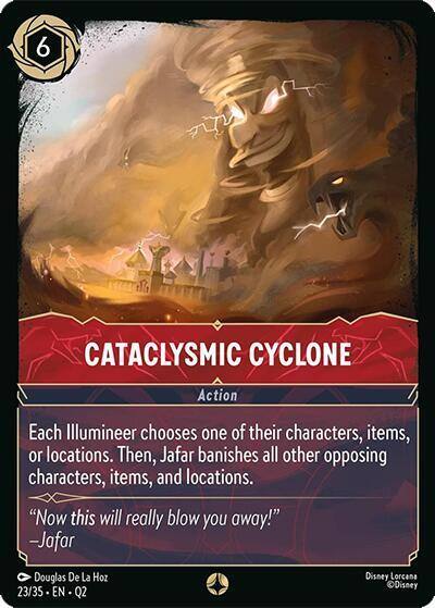 Cataclysmic Cyclone 23/35 Illumineer's Quest: Palace Heist Lorcana card