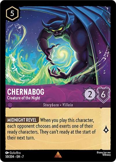 Chernabog Creature of the Night 50/204 Archazia's Island Lorcana card