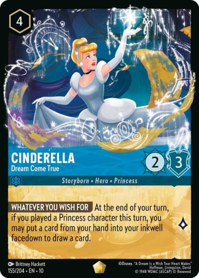 Cinderella Dream Come True 155/204 Whispers in the Well Lorcana card