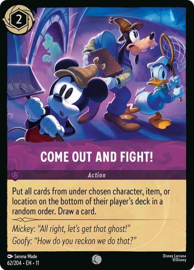 Come Out and Fight 62/204 Winterspell Lorcana card