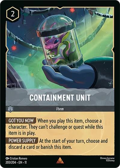 Containment Unit 203/204 Winterspell Lorcana card
