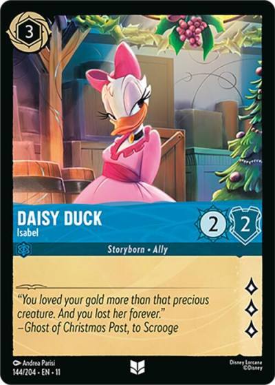 Daisy Duck Isabel 144/204 Winterspell Lorcana card