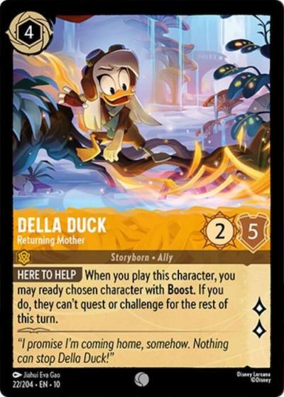 Della Duck Returning Mother 22/204 Whispers in the Well Lorcana card