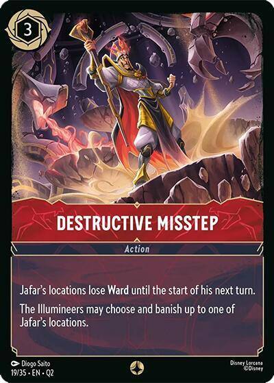 Destructive Misstep 19/35 Illumineer's Quest: Palace Heist Lorcana card