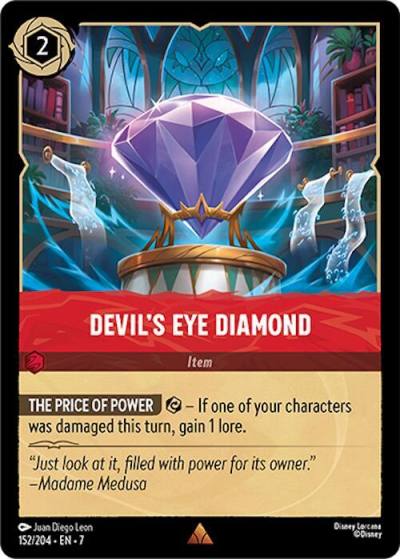 Devils Eye Diamond 152/204 Archazia's Island Lorcana card