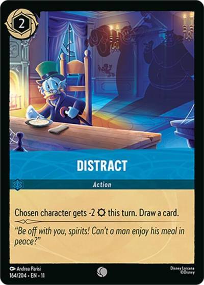 Distract 164/204 Winterspell Lorcana card