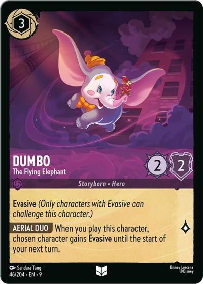 Dumbo The Flying Elephant 46/204 Fabled Lorcana card