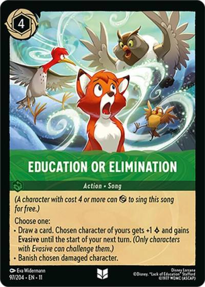 Education or Elimination 97/204 Winterspell Lorcana card