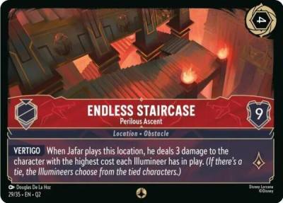 Endless Staircase Perilous Ascent 29/35 Illumineer's Quest: Palace Heist Lorcana card
