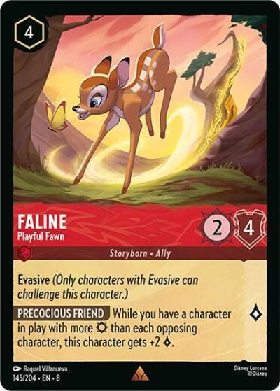 Faline Playful Fawn 145/204 Reign of Jafar Lorcana card