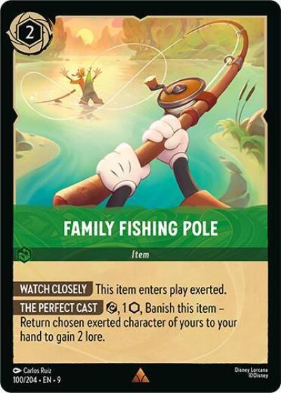 Family Fishing Pole 100/204 Fabled Lorcana card