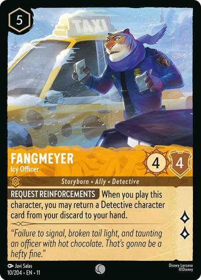 Fangmeyer Icy Officer 10/204 Winterspell Lorcana card