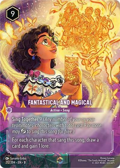 Fantastical and Magical Enchanted 212/204 Reign of Jafar Lorcana card