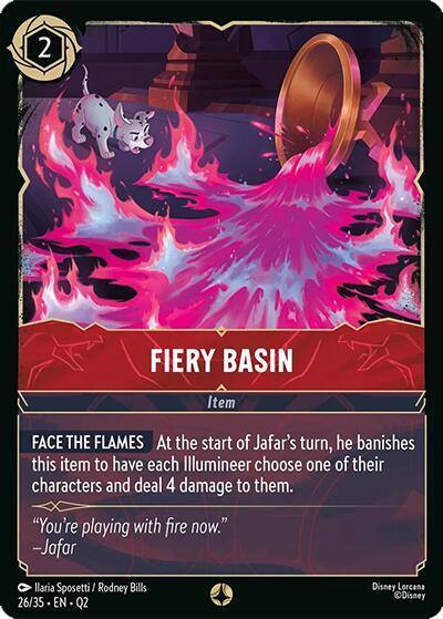 Fiery Basin 26/35 Illumineer's Quest: Palace Heist Lorcana card