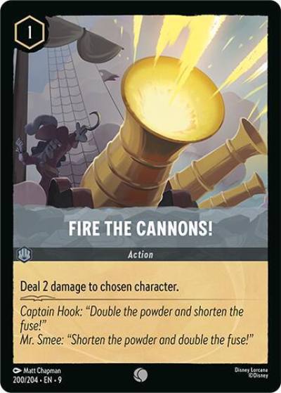 Fire the Cannons 200/204 Fabled Lorcana card