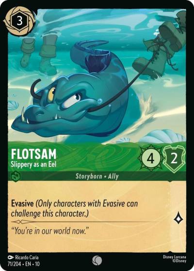 Flotsam Slippery as an Eel 71/204 Whispers in the Well Lorcana card