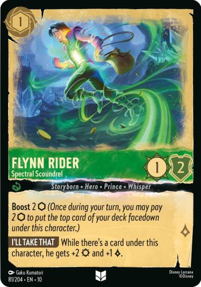 Flynn Rider Spectral Scoundrel 81/204 Whispers in the Well Lorcana card