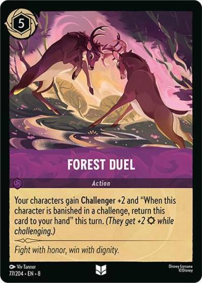 Forest Duel 77/204 Reign of Jafar Lorcana card