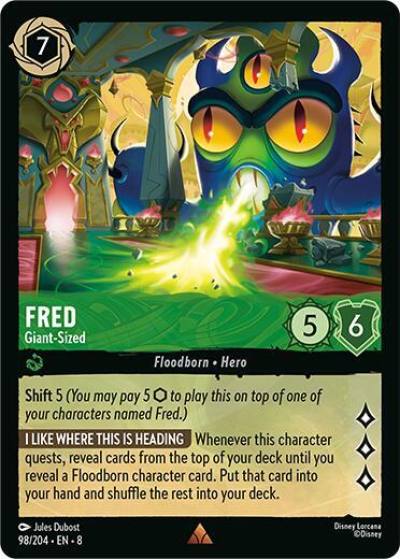 Fred Giant Sized 98/204 Reign of Jafar Lorcana card