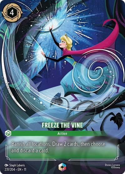 Freeze the Vine Enchanted 231/204 Winterspell Lorcana card