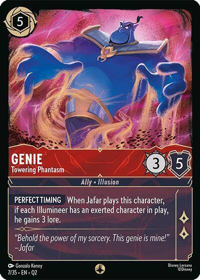 Genie Towering Phantasm 7/35 Illumineer's Quest: Palace Heist Lorcana card
