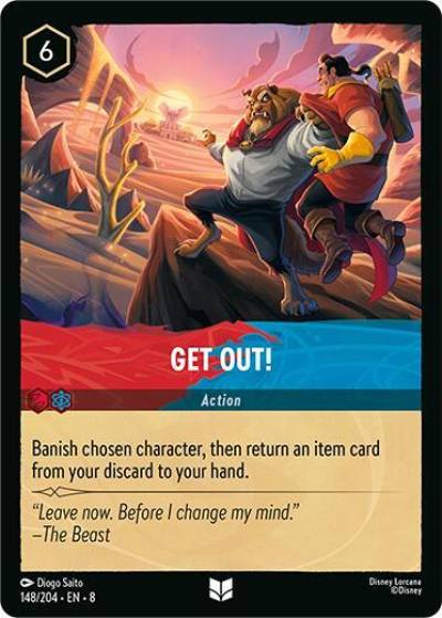 Get Out 148/204 Reign of Jafar Lorcana card
