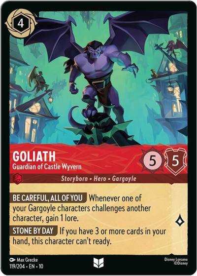 Goliath Guardian of Castle Wyvern 119/204 Whispers in the Well Lorcana card